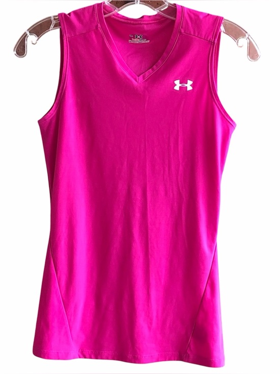 Under Armour Tops - Under Amour Compression Workout Tank Top Magenta/Deep Pink Size Medium —#029